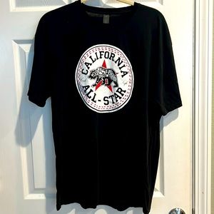 Men’s Black Cali Life Graphic T-shirt Size XL